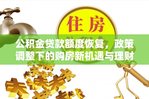 细河公积金贷款额度恢复，政策调整下的购房新机遇与理财规划