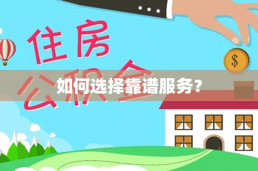 细河如何选择靠谱服务？