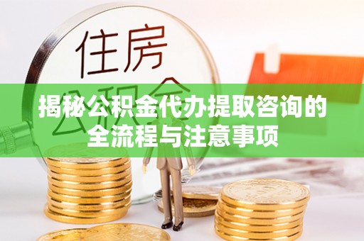 细河揭秘公积金代办提取咨询的全流程与注意事项