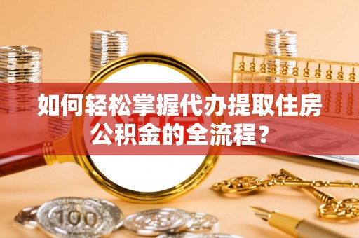 细河如何轻松掌握代办提取住房公积金的全流程？