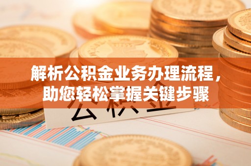 细河解析公积金业务办理流程，助您轻松掌握关键步骤