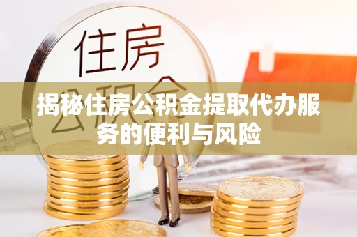 细河揭秘住房公积金提取代办服务的便利与风险