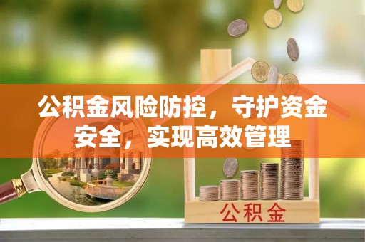 细河公积金风险防控，守护资金安全，实现高效管理