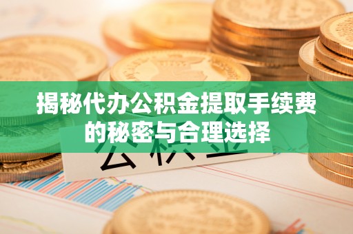 细河揭秘代办公积金提取手续费的秘密与合理选择