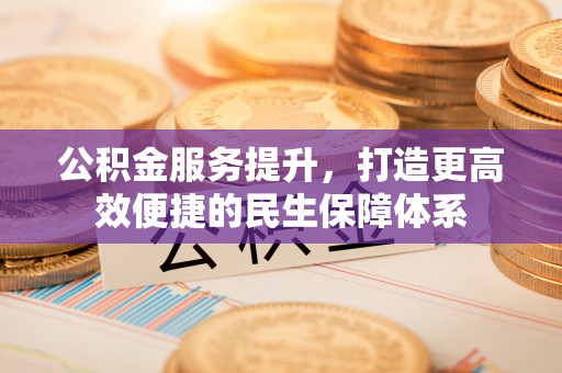 细河公积金服务提升，打造更高效便捷的民生保障体系