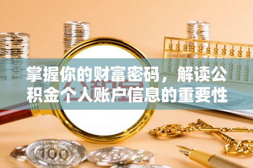 细河掌握你的财富密码，解读公积金个人账户信息的重要性