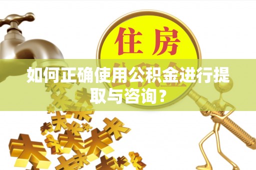 细河如何正确使用公积金进行提取与咨询？