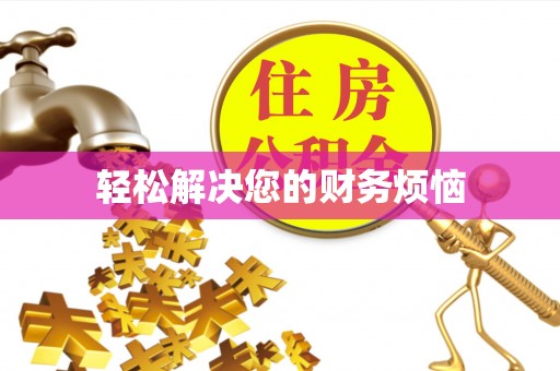 细河轻松解决您的财务烦恼