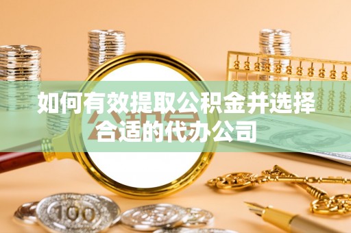 细河如何有效提取公积金并选择合适的代办公司