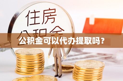 细河公积金可以代办提取吗？